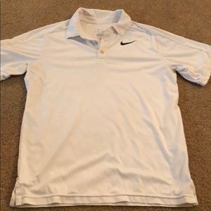 Nike White Collar Shirt